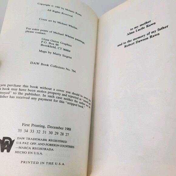 Daw Fantasy Dragon Prince Trilogy 1-3 PB Book Lot Melanie Rawn First Printings - Picture 3 of 15